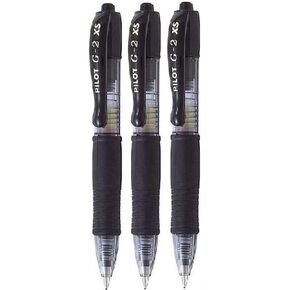 Pilot G2 Pixie Black Pilot G2 Pixie Rollerball Pen 0.7mm Nib Tip 0.39mm Line Width Mini Gel Ink Retractable 207 (Pack of 3)