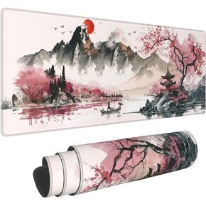 Horses Large Mouse Pad for Desk 31.5x11.8 Inch Gaming Mouse Pad with Non-Slip Base Big Waterproof Mousepad XL Mouse Pads with Stitched Edges for Gaming and Office