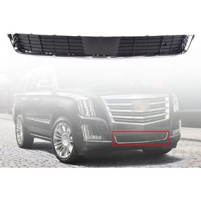 Front Face Bar Bumper Grille With Chrome Molding For 2015-2020 Cadillac Escalade ESV