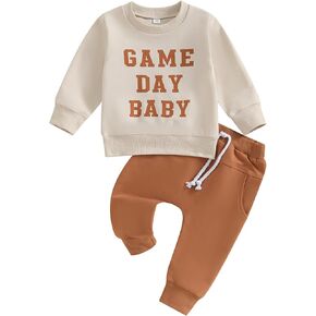 MERSARIPHY Fall Baby Boy Pant Set Toddler Crewneck Long Sleeve Pullover Sweatshirt Sweatpant 2Pcs Winter Outfits Clothes in Saudi Arabia
