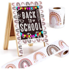 Palksky Boho Classroom Bulletin Board Borders, 66ft Rainbow Borders for Back to School Decorations Boho Classroom Decor