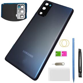 S20 FE Back Cover Replacement Rear Battery Door for Samsung Galaxy s20 fe G781 6.5 Inch (Cloud Navy/Black)