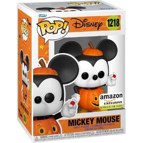 Funko Pop! Disney: Mickey Mouse Trick or Treat - Glow in The Dark, Amazon Exclusive