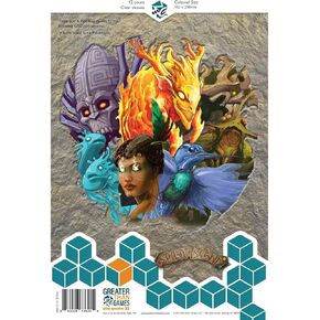 Greater Than Games: Card Sleeves: Colossal Size - 152x230 mm, 12 Sleeves, Clear, Acid Free & PVC Free, Card Game Protective Accessory