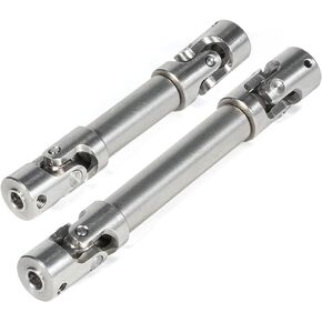 2pcs Universal Joint Driveshaft for 1/18 RC Rock Crawler Axial UTB18 Capra Unlimited Trail Buggy RC Steel Heavy Duty Drive Shaft