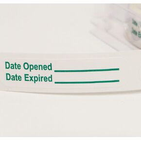 Date Opened Date Expired Labels (1000, 2-500 Rolls)