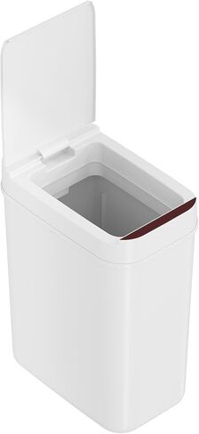 iTouchless 3 Gallon Bathroom Sensor Trash Can, 10 Liter Small Touchless Automatic Slim Garbage Bin with Lid, Smart Narrow Motion Control Commercial Waste Basket for Bedroom, Office, White in Saudi Arabia