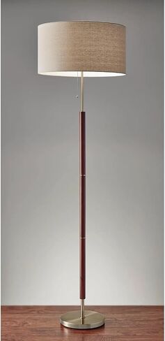 Adesso 3377-15, Floor Lamp, Walnut in Saudi Arabia