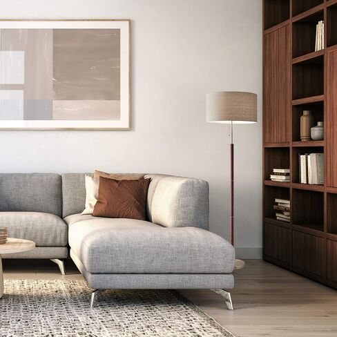 Adesso 3377-15, Floor Lamp, Walnut in Saudi Arabia