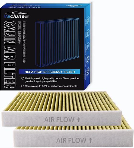 Cabin Air Filter 2 Pack with Activated Carbon, 5-Layer Filtration Replacement for CP134, CF10134, Honda Civic Crosstour Acura CR-V Odyssey Accord Legend CSX ILX MDX RDX RLX TLX TSX ZDX AT134 in Saudi Arabia