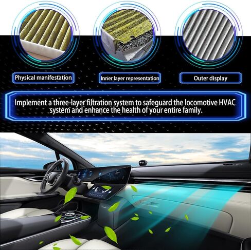 Cabin Air Filter 2 Pack with Activated Carbon, 5-Layer Filtration Replacement for CP134, CF10134, Honda Civic Crosstour Acura CR-V Odyssey Accord Legend CSX ILX MDX RDX RLX TLX TSX ZDX AT134 in Saudi Arabia