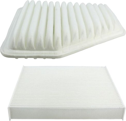 17801-31120 C35667 Engine & Cabin Air Filter Combo Set for Toyota Avalon Camry Corolla Matrix RAV4 Venza for Lexus ES350 for Pontiac Vibe for Scion tC xB 2005-2016 in Saudi Arabia