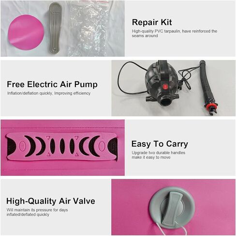 Air Roller Gymnastics Air Barrel Inflatable Tumbling Mat, Gymnastic Equipment Tumbler Backbend Trainer with Electric Pump for Home Use, Gym Training, Yoga Balance Exercise, Cheerleading in Saudi Arabia