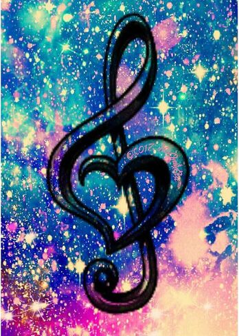 KTCLCATF DIY 5D الماس اللوحة بواسطة مجموعات الأرقام، كريستال حجر الراين الماس التطريز لوحات صور الفنون الحرفية لديكور جدار المنزل، الحفر الكامل، تدوين الموسيقى السماء المرصعة بالنجوم الملونة in Kuwait