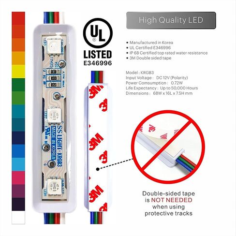 Storefront Window LED Lights Kit with Protective Tracks (Multi-Colored 20ft) in Saudi Arabia