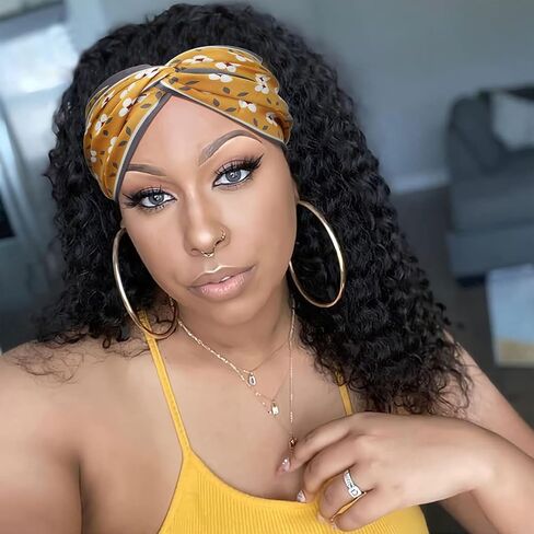 وشاح وضع بحافة من الساتان مزين بالزهور من السابق وشاح أصفر على شكل زهرة حريرية أفريقية لفافات رأس شعر مستعار بحافة قابلة للوضع للنساء والفتيات (3 قطع) in Kuwait