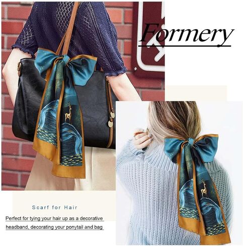 وشاح وضع بحافة من الساتان مزين بالزهور من السابق وشاح أصفر على شكل زهرة حريرية أفريقية لفافات رأس شعر مستعار بحافة قابلة للوضع للنساء والفتيات (3 قطع) in Kuwait