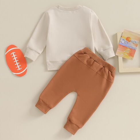 MERSARIPHY Fall Baby Boy Pant Set Toddler Crewneck Long Sleeve Pullover Sweatshirt Sweatpant 2Pcs Winter Outfits Clothes in Kuwait