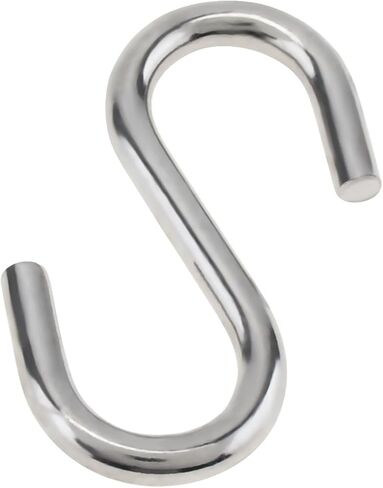 12 Pack 2.2" S Hooks for Hanging Heavy Duty M5 Stainless Steel Metal S Shaped Hooks in Saudi Arabia