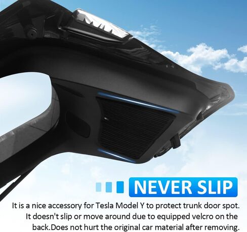 KUST Trunk Tailgate Mat for 2020-2024 Tesla Model Y Accessories（5/7 Seat All Models） Trunk Protector Mat All Weather Interior Door Liners Black in Saudi Arabia