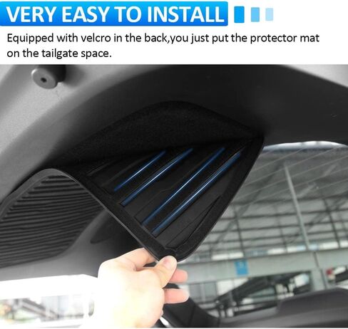 KUST Trunk Tailgate Mat for 2020-2024 Tesla Model Y Accessories（5/7 Seat All Models） Trunk Protector Mat All Weather Interior Door Liners Black in Saudi Arabia