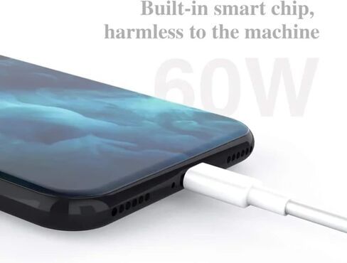 كابل شاحن USB-C ممتاز بطول 3 أقدام إلى USB-C - شحن سريع وتوافق عالمي - مثالي لأجهزة iPhone وSamsung والأجهزة اللوحية وMacBook والمزيد in Kuwait