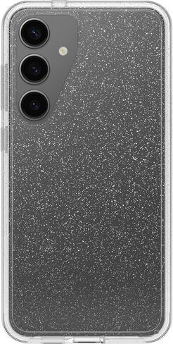 OtterBox Samsung Galaxy S24+ Symmetry Series Clear Case - STARDUST (Clear/Glitter), ultra-sleek, wireless charging compatible, raised edges protect camera & screen in Saudi Arabia