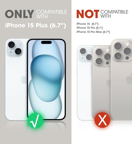 حافظة SUPCASE لهاتف iPhone 15 Plus مع حامل، [متوافقة مع MagSafe] [واقي شاشة مدمج ومشبك حزام] [حماية من السقوط من الدرجة العسكرية] حافظة هاتف مغناطيسية لهاتف iPhone 15 Plus، أسود in Saudi Arabia