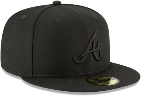 New Era Atlanta Braves MLB Basic 59FIFTY Fitted Cap Black 7 3/4 in Saudi Arabia
