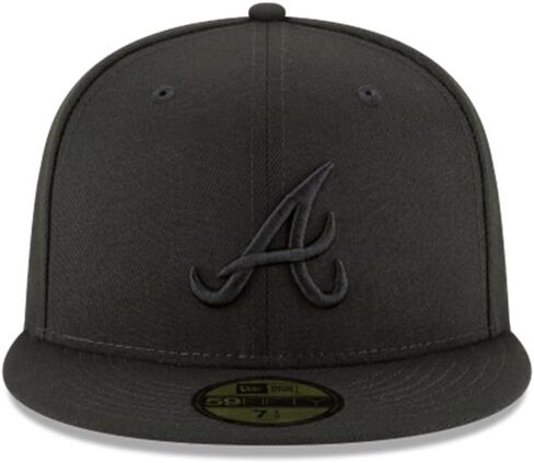 New Era Atlanta Braves MLB Basic 59FIFTY Fitted Cap Black 7 3/4 in Saudi Arabia