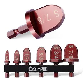 8 Pc HVAC Drill Bit Set, Swaging, Pipe Expander, Flaring Tool Kit with Copper Pipe Cutter