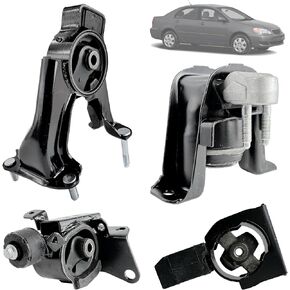 مجموعة تركيب المحرك 4 قطع، حوامل ناقل الحركة المتوافقة مع 2003-2008 Toyota Corolla 1.8L، Matrix 1.8L، 2003-2008 Pontiac Vibe Auto Transmission Replace# OE A4220 A4219 A4218 A4221 in Kuwait