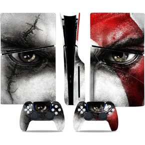 غطاء لاصق من الفينيل لإصدار القرص النحيف لجهاز PS5 ووحدة التحكم بالعين وجلد وحدات التحكم in Kuwait