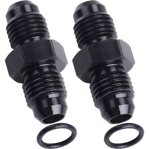 4AN إلى 4AN ذكر مضيئة مقرنة الاتحاد مستقيم خرطوم الوقود محول تركيب أسود 2 قطعة in Kuwait