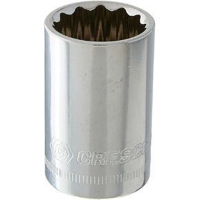 Crescent 1/2" Drive 12 Point Standard Metric Socket 17mm - CDS77N