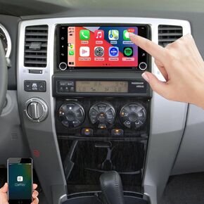 for Toyota 4Runner Radio Upgrade 2003-2009 Tundra 2000-2006 Sequoia 2001-2007 Stereo Replacement,Touch Screen,Carplay Android Auto Ready,Free Back Camera