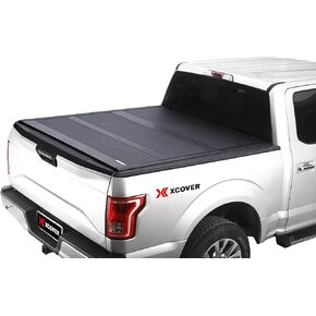 Low Profile Hard Folding Truck Bed Tonneau Cover, Compatible with 2022-2024 Frontier 5' Bed, w/wo/Track