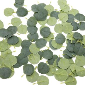 500 Pcs Bulk Eucalyptus Leaves Artificial Eucalyptus Petals Fake Leaves for DIY Wedding Wreath Party Garden Cake Table Flower Decoration