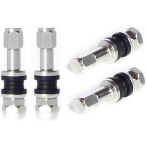Circuit Performance VS43 Silver Bolt-in Valve Stems 43mm (Set of 4)