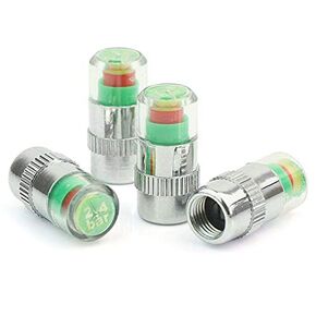 Tire Pressure Monitor Valve Stem,Baceyong 4Pcs Set Car Wheel Pressure Caps 36 PSI Tire Air Monitor Tyre Sensor Valve