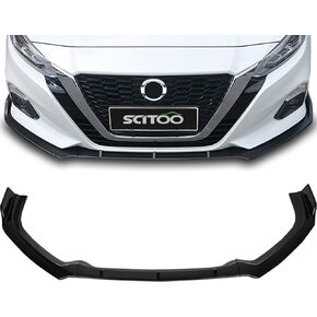 3PCS Front Bumper Lip Fit for 2019-2020 for Nissan Teana PP Spoiler Chin Spoiler Front Lip Spoiler Glossy Black