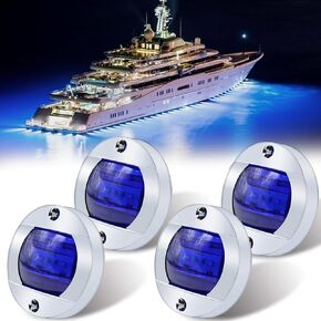Boat Light, IP68 Waterproof LED Night Fishing Lights, Courtesy Lights, Deck Lights, Boat Interior Lights, Marine Boat Led Lights, Yacht Lights 12V Marine Lights For Pontoon Boat, Yacht, Bass Boat
