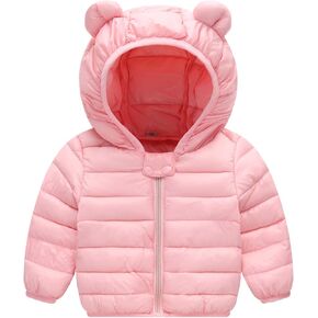 MH-Lucky Unisex Little Boys Girls clothes Down Jacket Hoodie Coat Winter Warm Outerwear