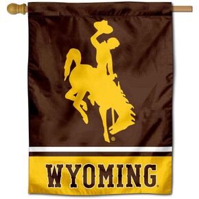 Wyoming Cowboys House Flag Banner