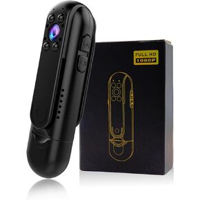 Newwings Body Camera HD 1080P Portable Mini Bodycam Video Recorder with Night Vision, Loop Recording for Motion Detection, Wearable Police Cam for Outdoor Sport, Home Security