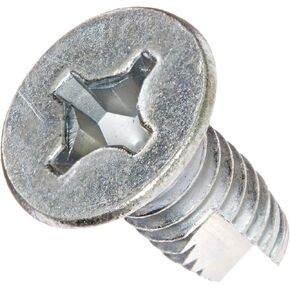 Small Parts 12083PU Steel Thread Cutting Screw, Zinc Plated, 82 Degree Flat Undercut Head, Phillips Drive, Type 23, #12-24 Thread Size, 1/2" Length (Pack of 100) in Kuwait