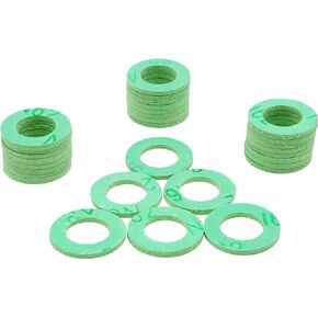 30PCS Synthetic Fiber Drain Plug Gasket, Fits M14 Replace 097-128