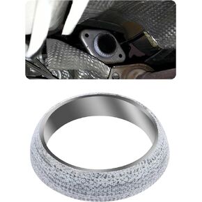 ID 2.13"/54mm Car Exhaust Manifold Gasket,Graphite Construction Exhaust Donut Gasket Seal Muffler Ring,Automotive Replacement Exhaust Flange Gasket for Stop Leakage (54mm)