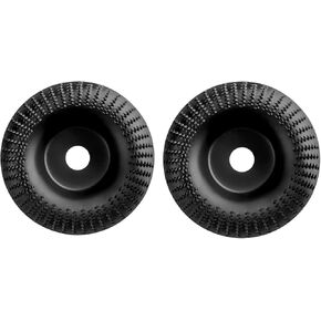 2 قطعة قرص نحت الخشب عجلة طاحونة القرص الخشن طبق الطحن لتشكيل الرملي نحت 4 بوصة تشكيل القرص لمطاحن زاوية النجارة مع 5/8" in Kuwait