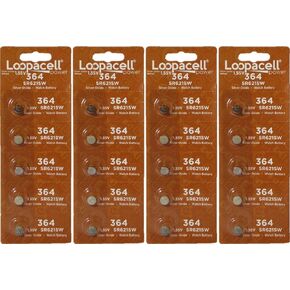 Watch Battery Button Cell SR621SW SR-621SW 364 (Pack of 20)